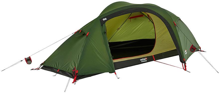 Forfra av Geodettelt Pathfinder 1-persons 114x240 cm grønn