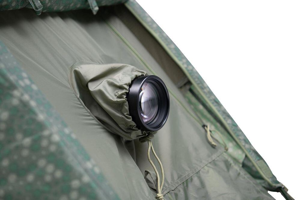 Geodettelt Pathfinder Elements bakside med ventilasjonsklaffer