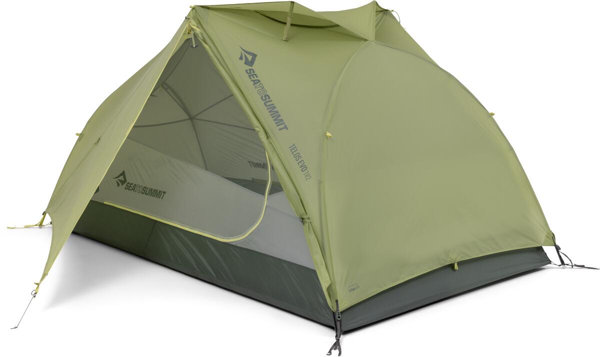 Geodettelt Telos Evo Bikepack TR2 2-pers 134x215cm grønt telt fra Sea to Summit