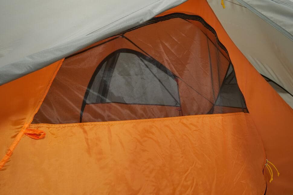Geodettelt Venture 2 2-persons 125x225 cm Oak nærbilde av glidelås