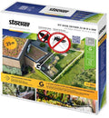 Geyser Base Kit myggbeskyttelse 25m slange, 10 dyser og tilbehør montert i hage