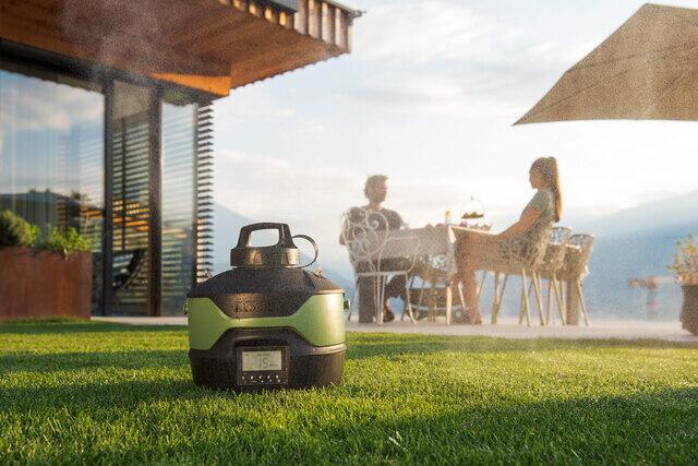 Nærbilde av dyser på Geyser forstøver mot mygg 4 l, 5 bar, 12V oppladbar