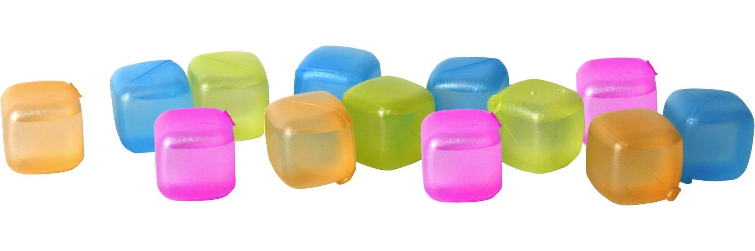 Gjenbrukbare isternninger i plast 10 stk, flerfarget - Brunner i bruk