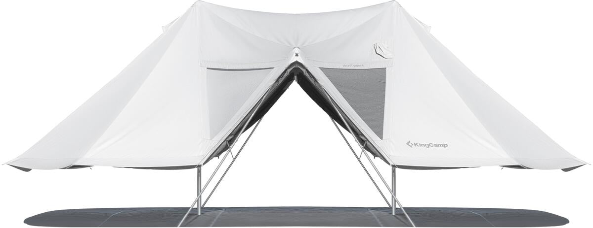 Glamping-telt Khan Palace med åpne vinduer