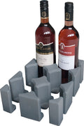 Glass- og flaskeholder høy modul 2 for 6 stk, antrasitt Purvario by Dörr for sikker oppbevaring