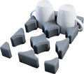 Glass- og koppeholder lav modul 1 for 6 stk antrasitt Purvario by Dörr for trygg campingoppbevaring