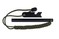 Goliath fyrstål svart 15 cm med 3 m paracord for effektiv tenning