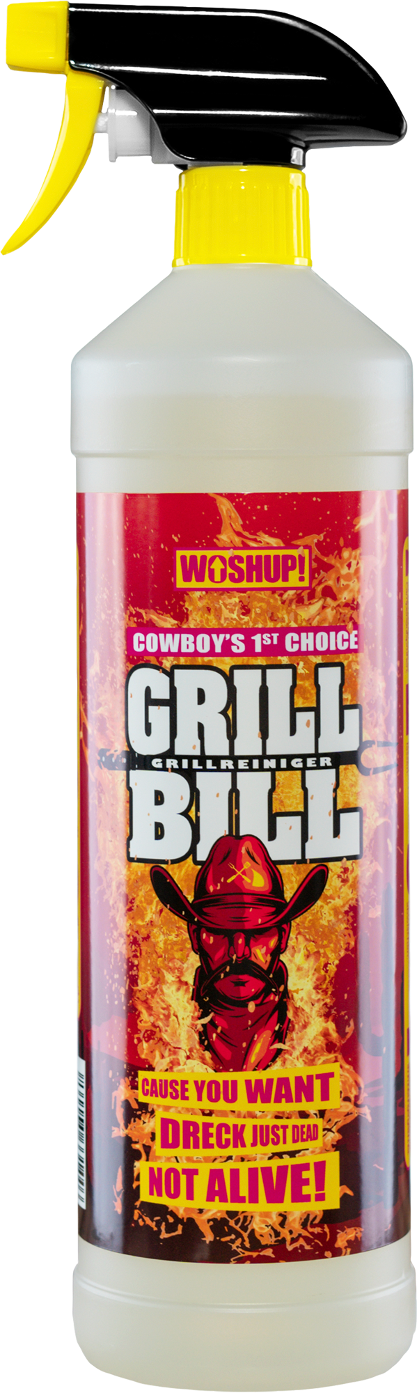 Grill Bill grillrens 1 liter for grill og ovn front