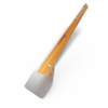 Nærbilde av materialet på Grill- og stekespade Flip i rustfritt stål 14x10 cm