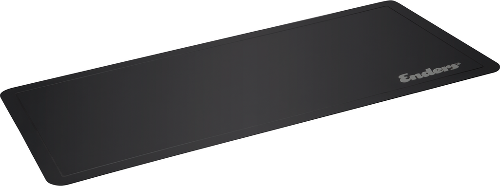 Grillbeskyttelsesmatte i PVC 160 x 80 cm svart for beskyttelse under grillen
