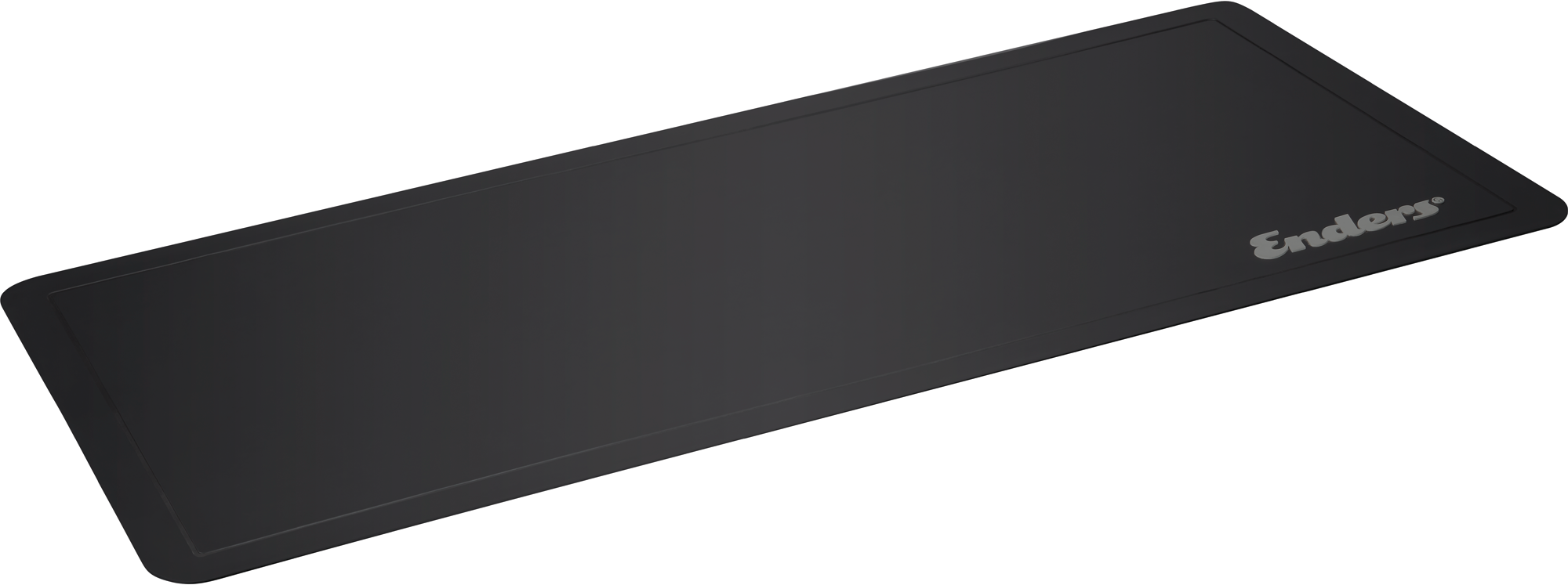Grillbeskyttelsesmatte i PVC 160 x 80 cm svart for beskyttelse under grillen