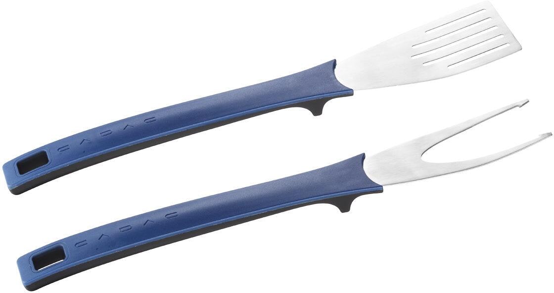 Grillbestikk i nylon med magnetiske Soft-Grip-håndtak, blå - Cadac for camping og bobil