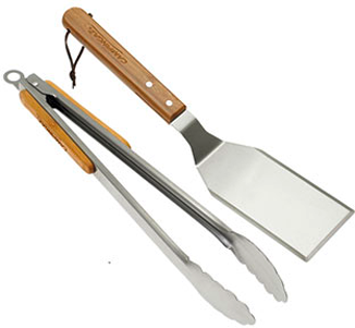 Grillbestikksett duo tang og spatel med bambusskaft fra Campingaz for grilling