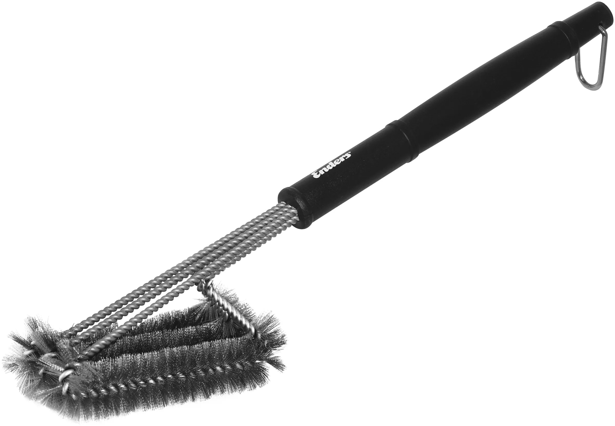 Grillbørste med stålbust 3-hodet 49 cm - Enders forfra