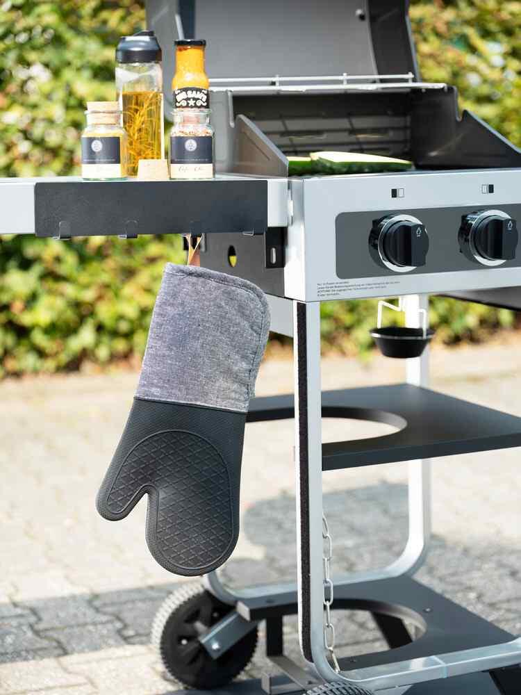 Grillhansker Ada silikon svart 38 cm lange - Wenko