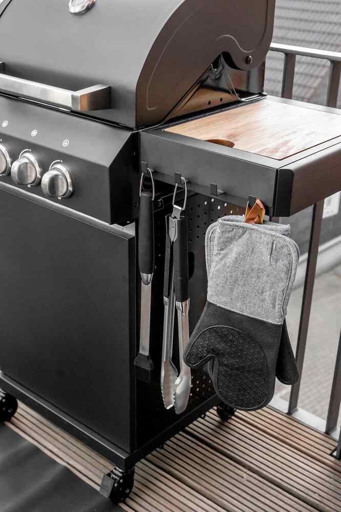 Grillhansker Ada silikon svart 38 cm lange - Wenko