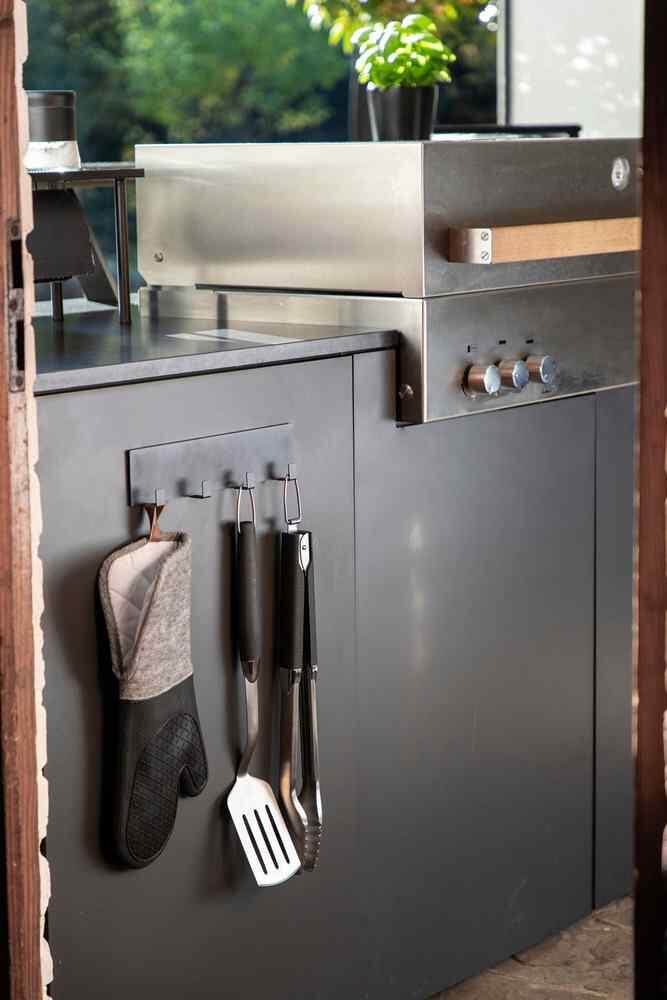 Grillhansker Ada silikon svart 38 cm lange - Wenko