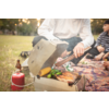 Bakside av Grillhette Cap med tang og veske for Skotti Grill