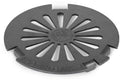 Grillinnsats for Pyron Plate stål ø15,1 cm forfra