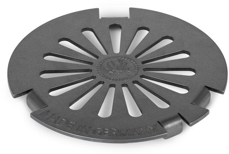 Grillinnsats for Pyron Plate stål ø15,1 cm forfra