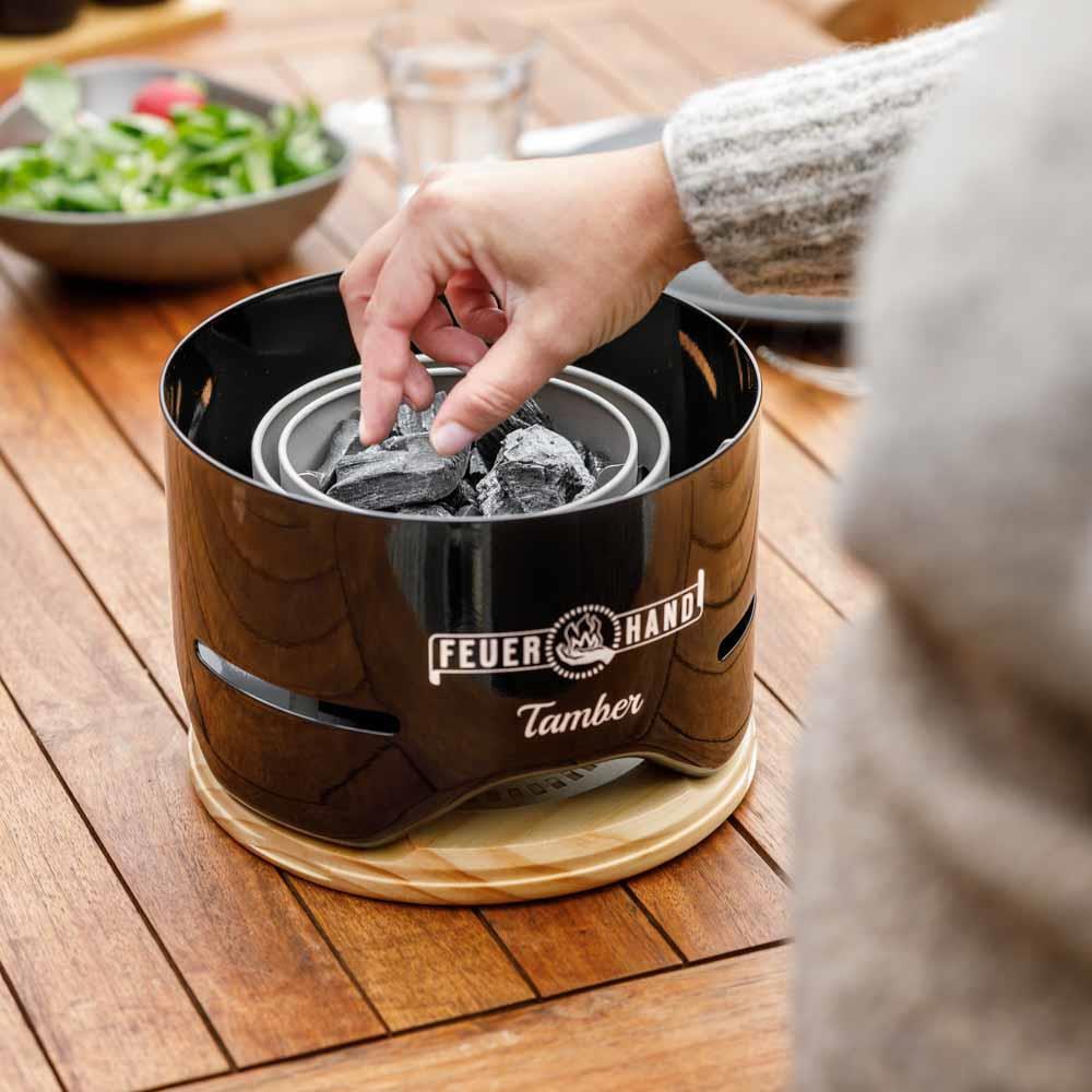 Grillkull for Tamber bordgrill 1 kg påfyllpakke montert
