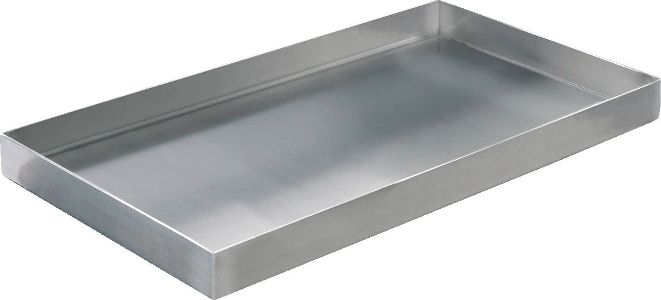 Grillpanne i rustfritt stål for sidekoker Monroe Pro 48,5x27 cm fra Enders, forfra