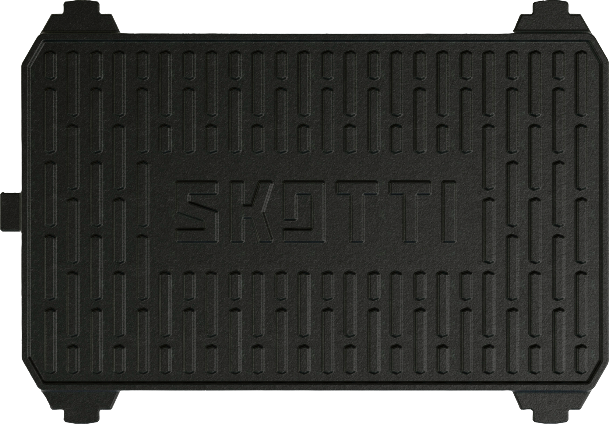 Grillplate Kast 2-i-1 plancha og griddle i støpejern forfra