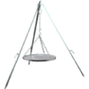 Grillrist hengende for trebein 50 cm forkrommet stål bakside