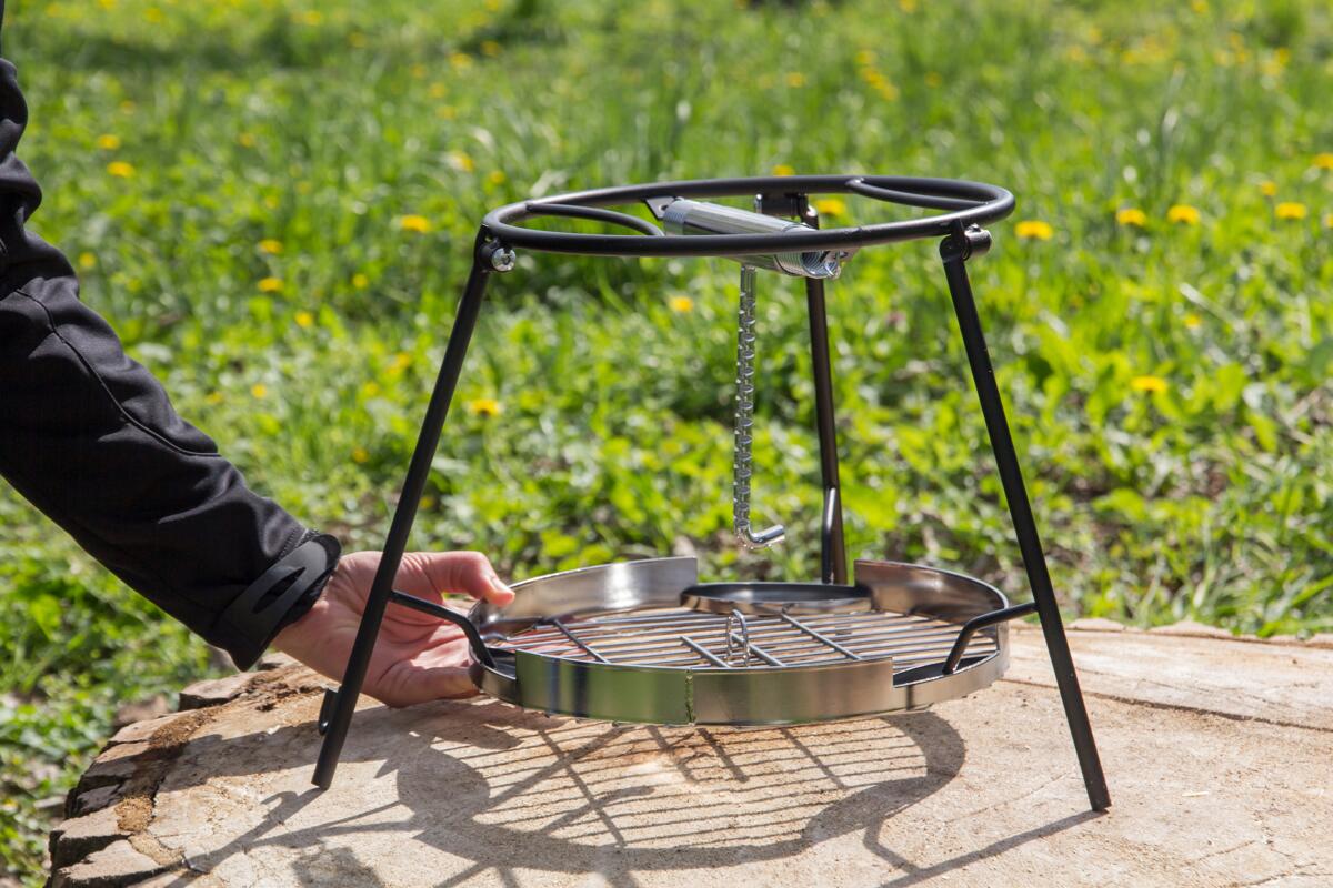 Detaljbilde av grillrist pro-ft 27 cm stål for bålgryte
