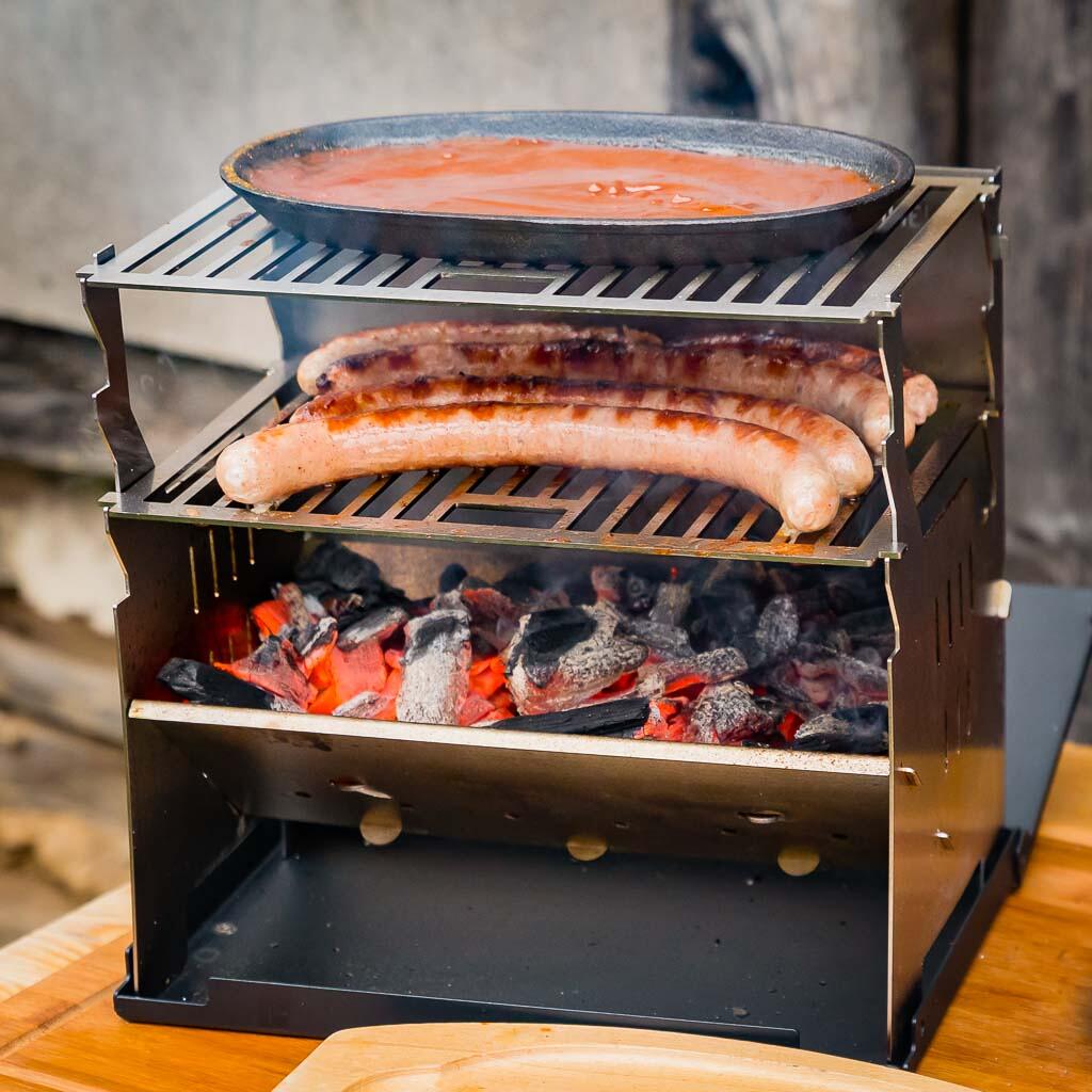 Grillrist i rustfritt stål 270 x 183 mm 350 g FENNEK bakside