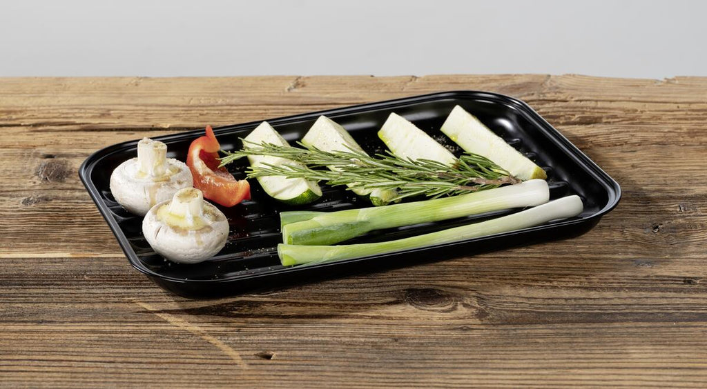 Montert Grillskål Luca rustfritt stål 34,5x24,5 cm svart på grill
