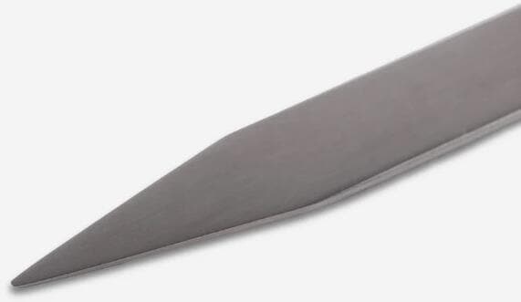 Montert Grillspyd 4-delt rustfritt stål 40 cm valnøttgrep over åpen ild