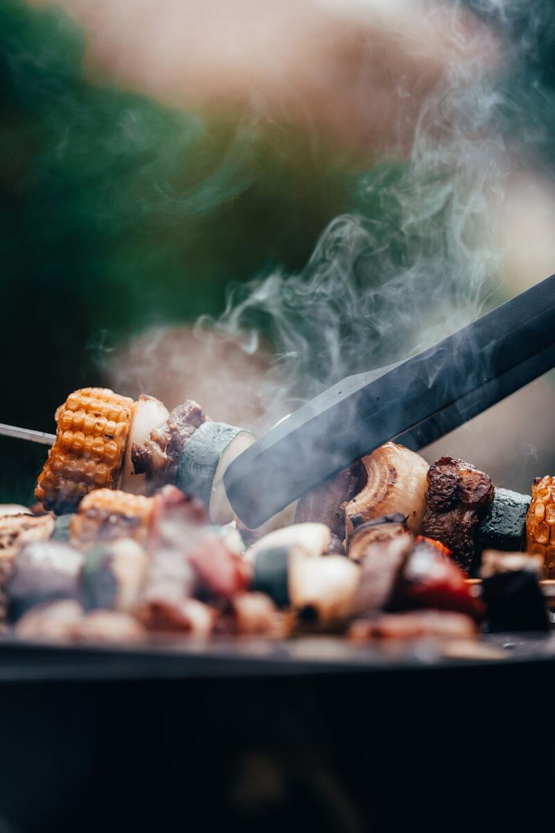 Grilltang BBQ 32,5 cm i kunststoff svart bakside