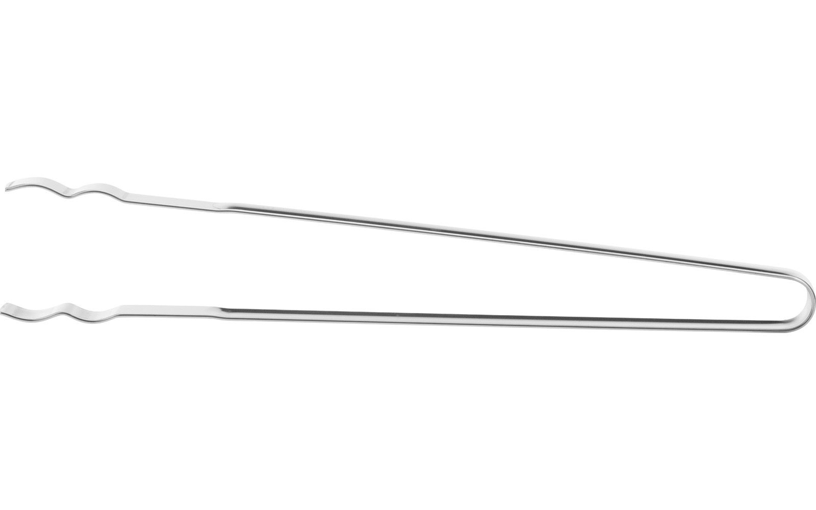 Nærbilde av håndtak på Grilltang rett 36 cm i rustfritt stål Westmark