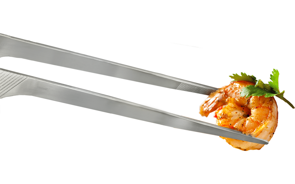 Grilltang i rustfritt stål 30 cm - Metaltex detalj av håndtak