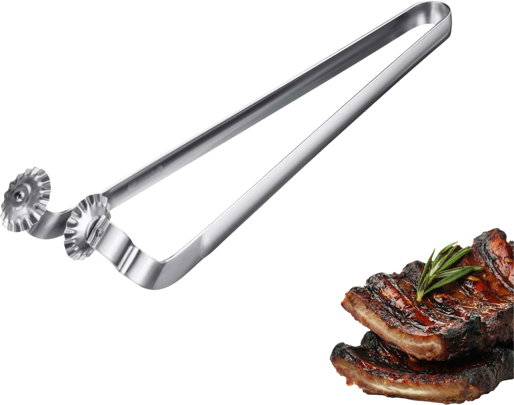 Grilltang TwistMaster med dreibart grep i rustfritt stål forfra