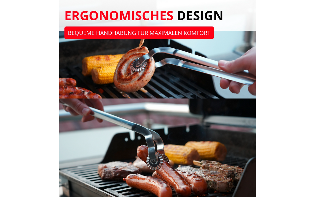 Grilltang TwistMaster ved siden av grillutstyr