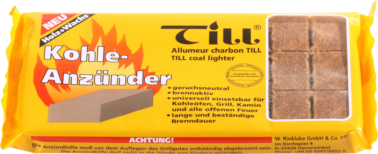 Grilltenner av tre og voks 24 stk kjemikaliefri for effektiv opptenning