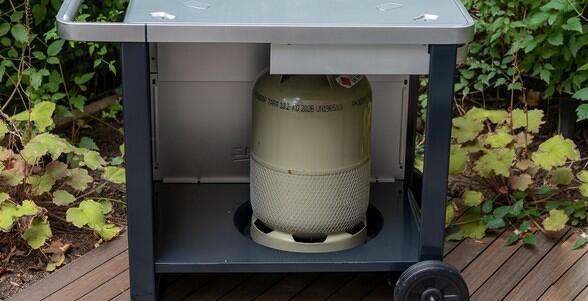 Grilltralle Deluxe med sidebord Campingaz bakside