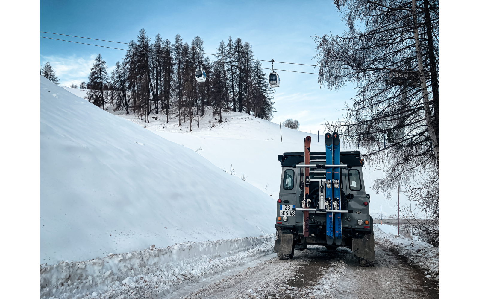 Gringo Ski & Board Conversion Kit for reservehjulstativ bakside