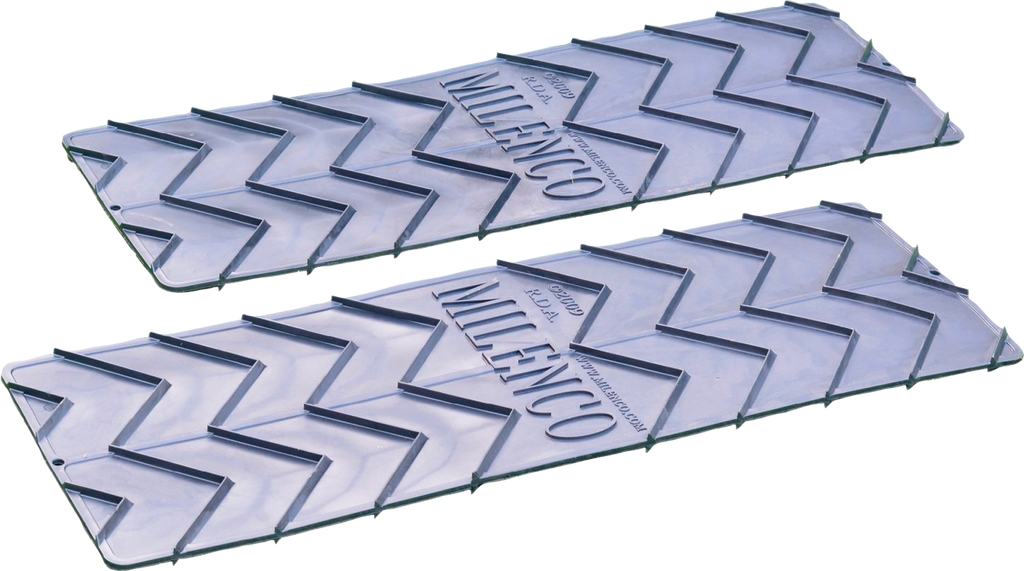 Gripeplate ekstra bred 75 x 25,5 cm universell - Milenco forfra
