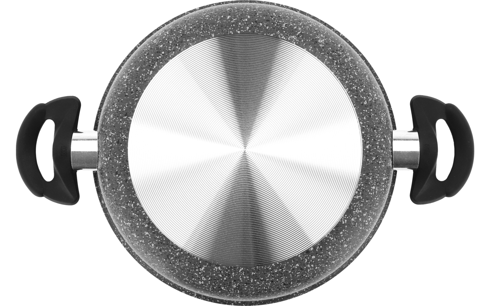 Detalj av non-stick belegg på Grytesett 10-deler aluminium granittlook