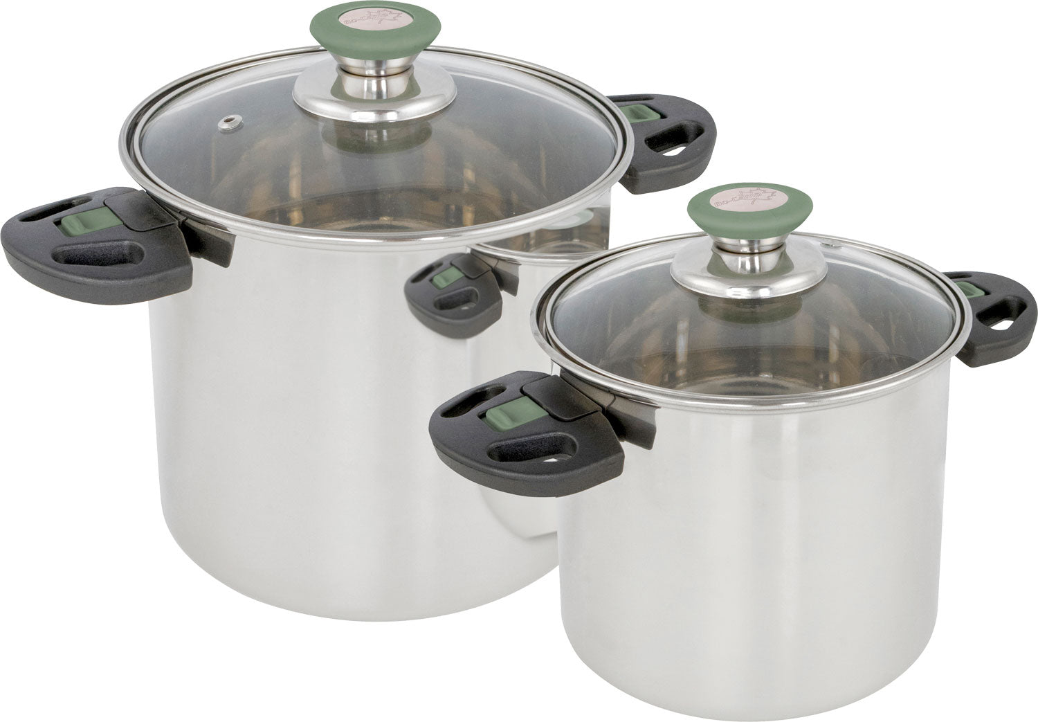 Grytesett 2-delers rustfritt stål Elegance Compact - Bo-Camp for kompakt campingmatlaging