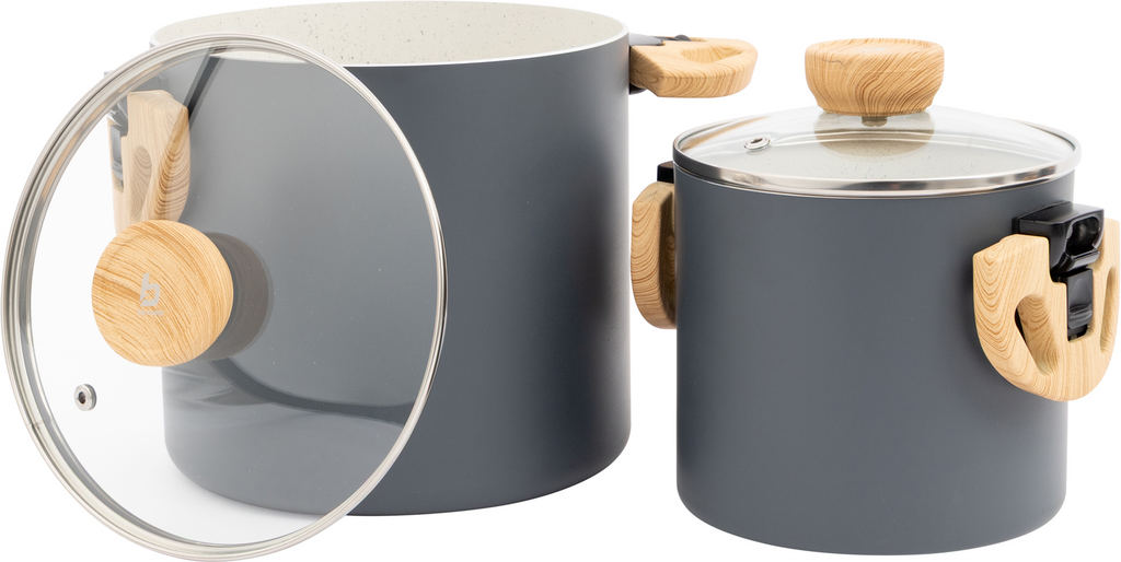 Grytesett Barbican aluminium 2-delt med keramikk og induksjon forfra