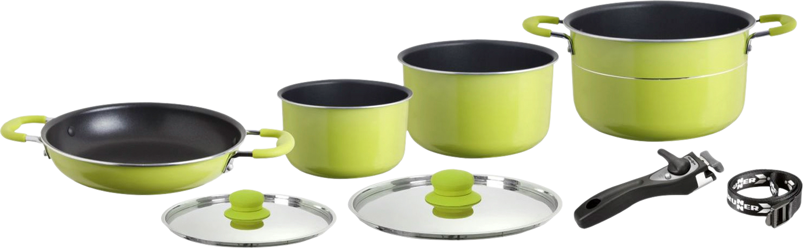 Grytesett JUNIPER 7+1-delt aluminium ø 20 cm forfra