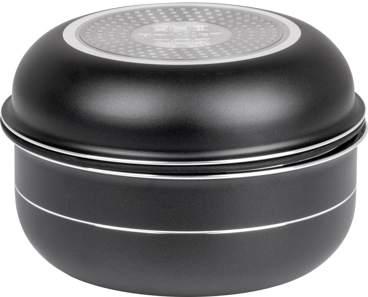 Detalj av keramisk belegg på Grytesett Pirate Spacemaster aluminium med belegg - Brunner