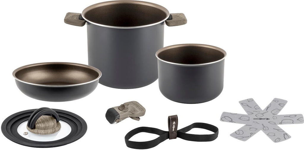 Grytesett Torralta Spacemaster stablebar resirkulert aluminium forfra