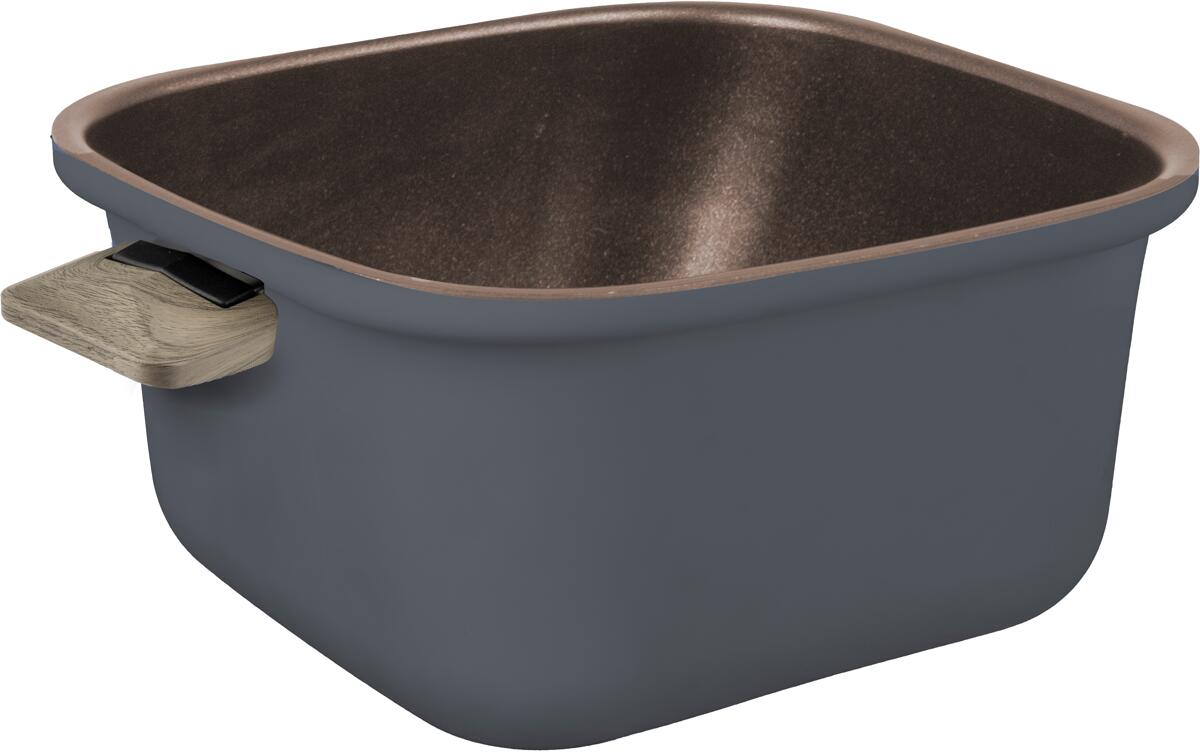 Grytesett Torralta Square 20x20 cm 6-delers induksjon - Brunner montert i bobil