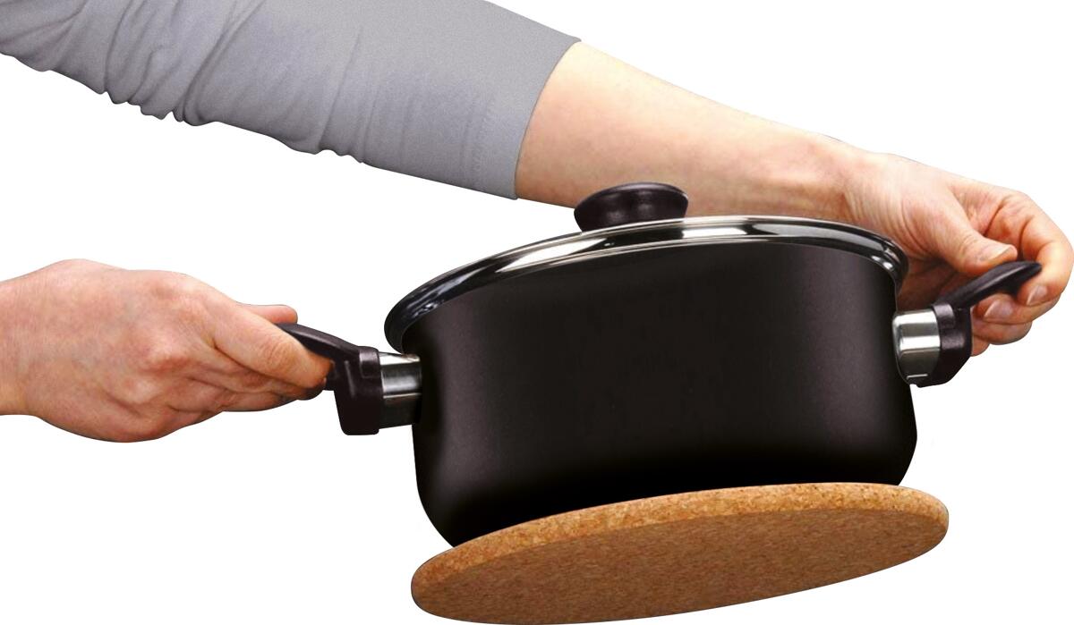 Gryteunderlag med magnet i kork, 2-er sett detalj av magnet