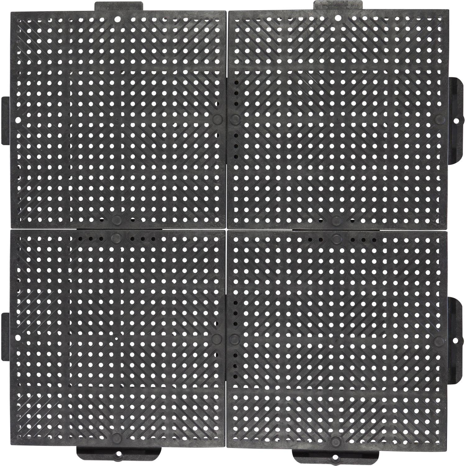 Gulvfliser for fortelt og camping 50x50 cm grå fra Terraguide montert i fortelt